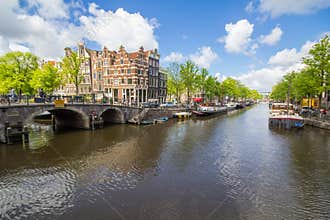 Canals of Amsterdam capital city of the Netherlands