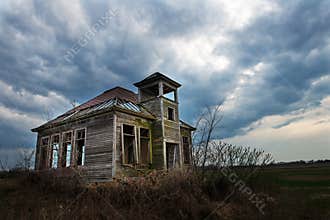 Old Vintage One Room Schoolhouse