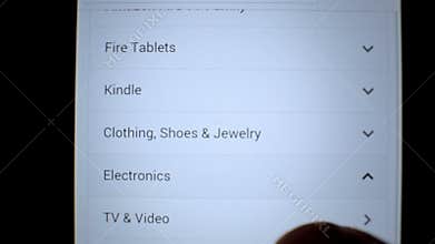 Surfing online auction amazon website shop mobile