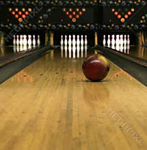 Bowling Lanes - Rolling Bowling Ball