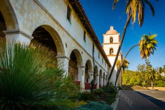 Old Mission Santa Barbara, in Santa Barbara, California.