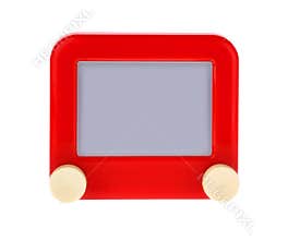 Etch A Message on a Red Sketch Board