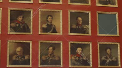 The texture of the portraits of generals
