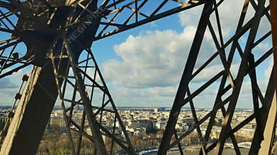 Elevator Ride To the Eiffel Tower, Paris