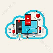 Online cloud medical health internet medication