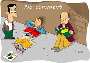 Comic cartoon no comment