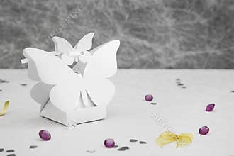 Wedding Favor butterfly shape box