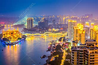Fuzhou, China Cityscape
