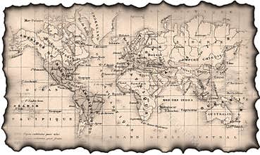Ancient map of the world