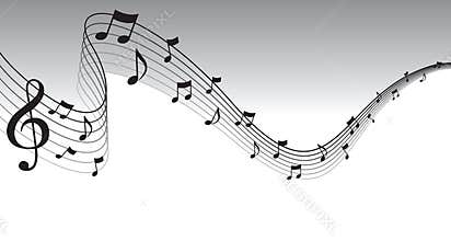 Black Sheet Music Page Border