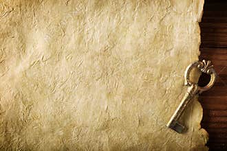 Key on paper