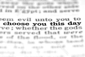 Scripture Quote Choose this Day