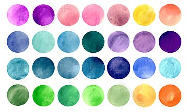 Watercolour circle textures