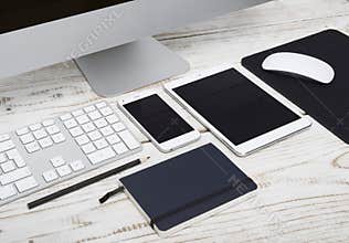 Responsive design mockup