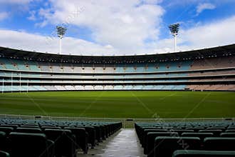Football stadium empty