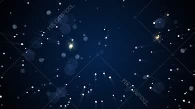 Holiday background with falling sparkles