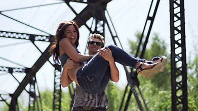 Happy couple in love