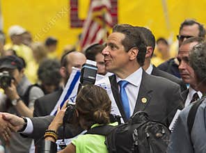 Andrew Cuomo at the 2015 New York Celebrate Israel Parade