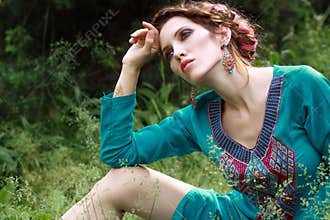 Fashion portrait style Boho
