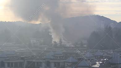 Apartment complex fire