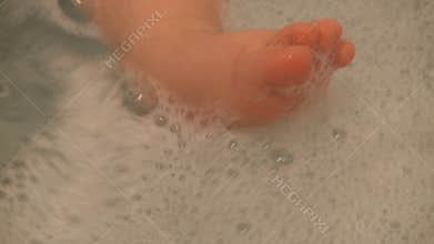 infant foot bath water