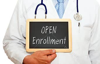 Open enrollment sign
