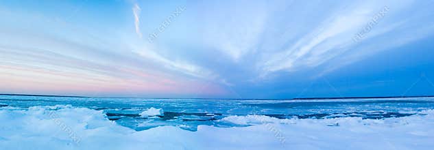 Winter sunset