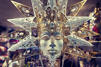 Luxury carnival mask in Venice