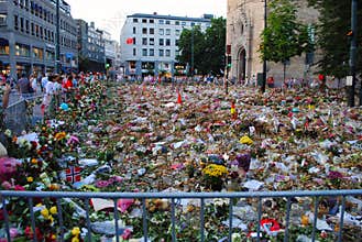 Mourning terror victims in Oslo