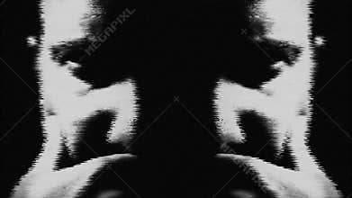 Nervous breakdown schizophrenia psychopath and mental health disorders abstract