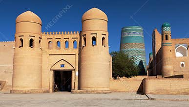 Wall of Itchan Kala - Khiva - Uzbekistan