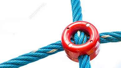 Link connecting ropes