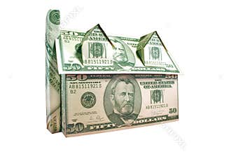 Money House Clipping Path