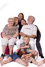 Family portrait of a crazy bunch