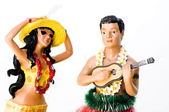 Hula Man and Woman