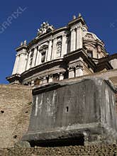Ruins of an ancient Roman forum