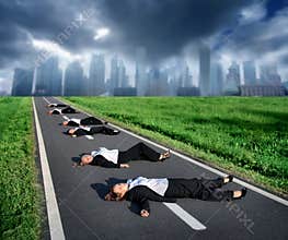 Business woman dead