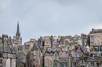 Architecture/buildings in city of Edinburgh, Scotland