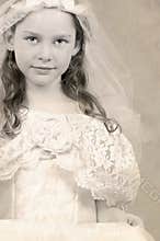 Child in formal gown