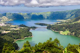 Lakes of Sete Cidades in Sao Miguel, Azores