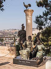 JERUSALEM, ISRAEL 13 July 2015. Monument St. Peter