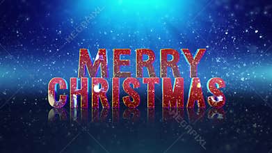 Sparkle Filled Merry Christmas Happy New Year Greeting
