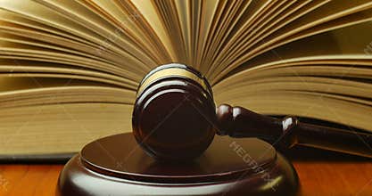Court legal law system mallet of judge legal code of judgment