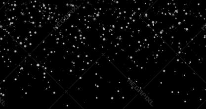 Winter snow fall