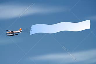 Fly with banner