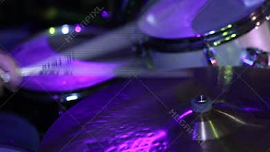 Man playing on Drum Rock perfomance