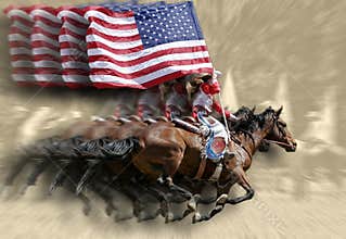 Rodeo Queens & Flags