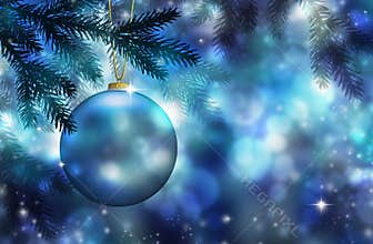 Blue Christmas ornament