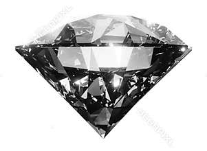 Clear big diamond crystal