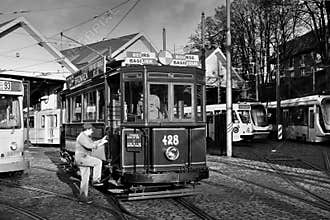 Historic tramway in Brussels